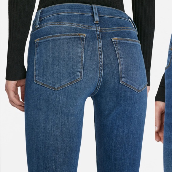 Frame Le high skinny in Oynx Indigo - Picture 5 of 11